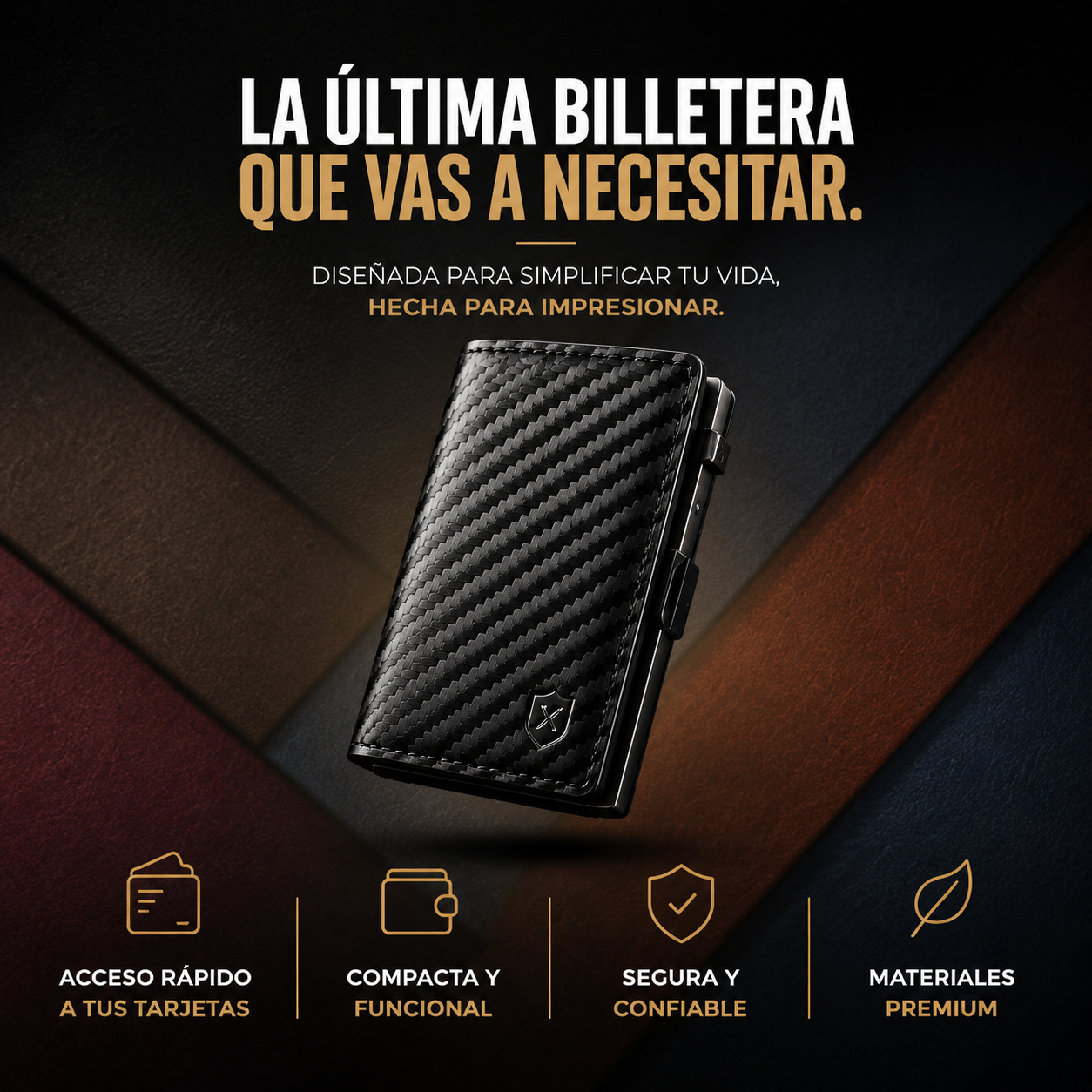 Billetera con Protección RFID Ultra Slim