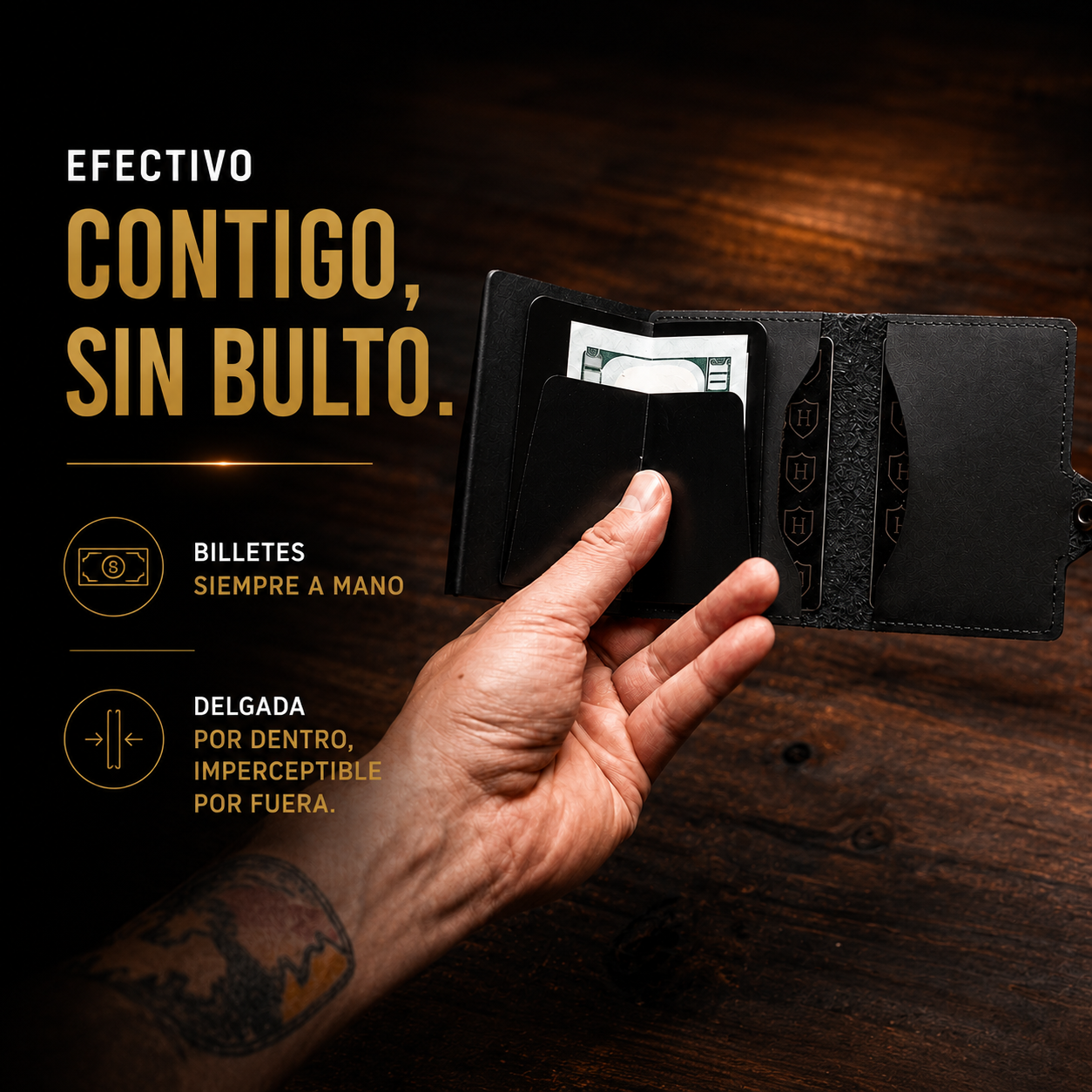 Billetera con Protección RFID Ultra Slim